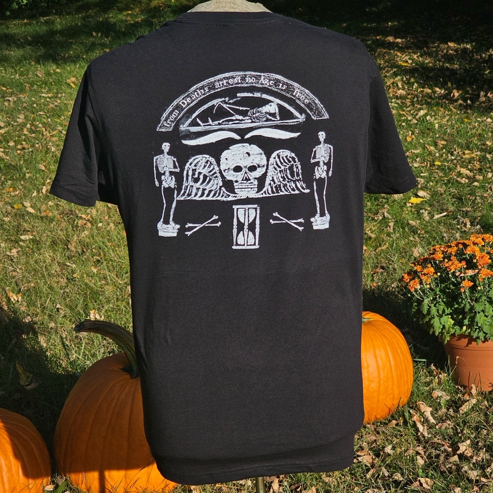 Memento Mori Grave Rubbing T-Shirt - As in Life, So in Death - Epitaph Attire